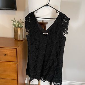 Black shift dress